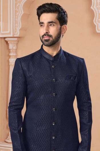 Jacquard Stitched Sherwani KP04126225