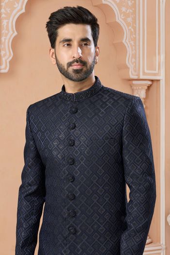 Jacquard Stitched Sherwani KP04126248