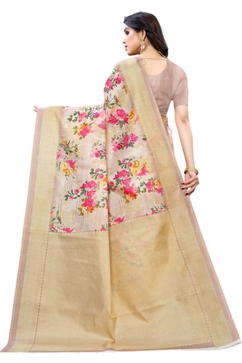 Khadi Silk Casual Wear Printed Saree SR05170463