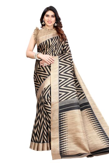 Khadi Silk Casual Wear Printed Saree SR05170468