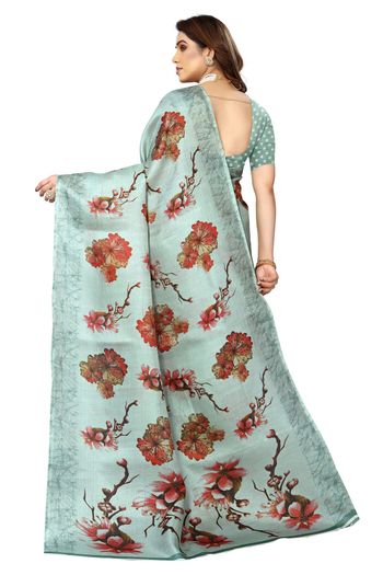 Khadi Silk Casual Wear Printed Saree SR05170474