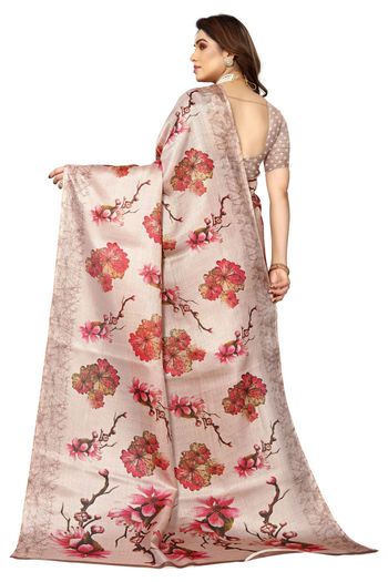 Khadi Silk Casual Wear Printed Saree SR05170476