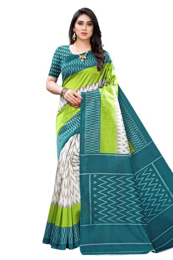 Khadi Silk Casual Wear Printed Saree SR05170459