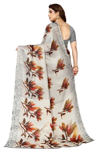 Khadi Silk Casual Wear Printed Saree SR05170473