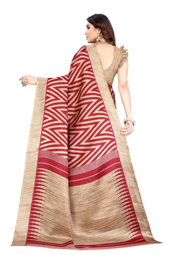 Khadi Silk Casual Wear Printed Saree SR05170471