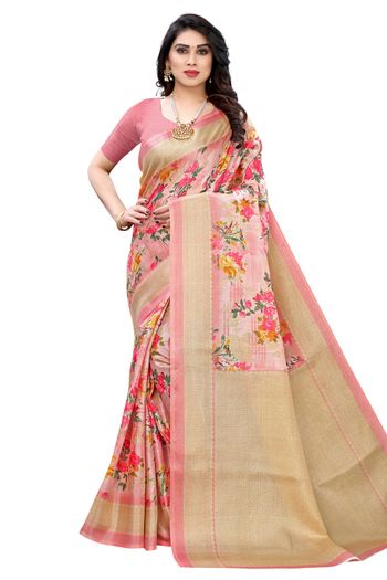 Khadi Silk Casual Wear Printed Saree SR05170462