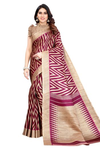 Khadi Silk Casual Wear Printed Saree SR05170467