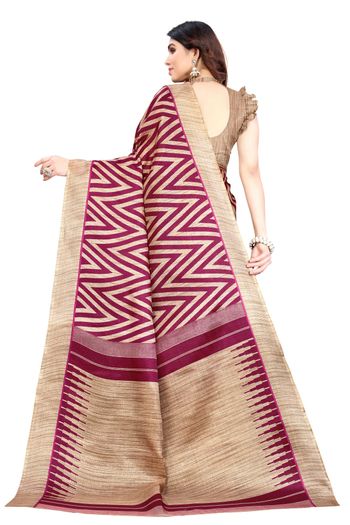 Khadi Silk Casual Wear Printed Saree SR05170467