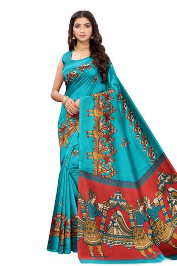 Khadi Silk Casual Wear Printed Saree SR05170455