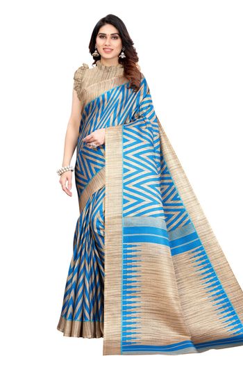 Khadi Silk Casual Wear Printed Saree SR05170466