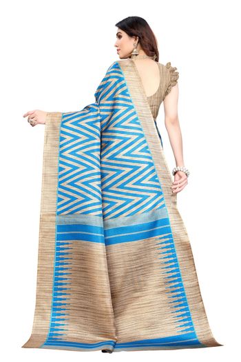 Khadi Silk Casual Wear Printed Saree SR05170466