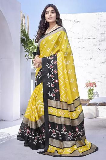 Khadi Silk Casual Wear Printed Saree SR05170451