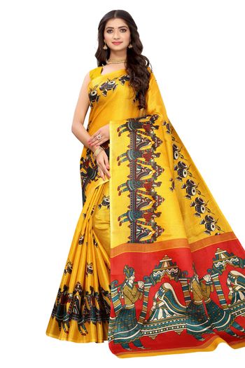 Khadi Silk Casual Wear Printed Saree SR05170453