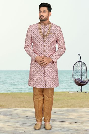 Kora Shine Silk Stitched Sherwani KP04126195