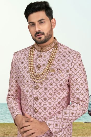 Kora Shine Silk Stitched Sherwani KP04126195