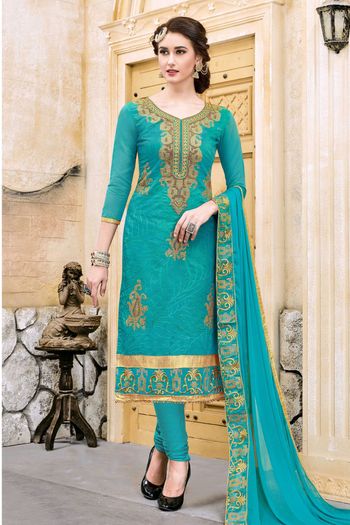 Modal Cotton Unstitched Churidar Suit SM03230849