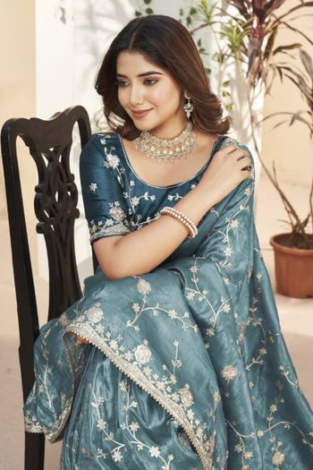 Organza Designer Saree SR00491499