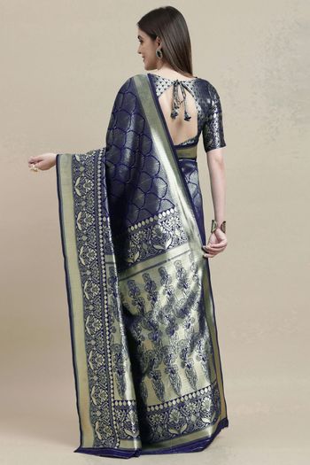 Banarasi Silk Woven Work Casual Wear Saree SR03231732