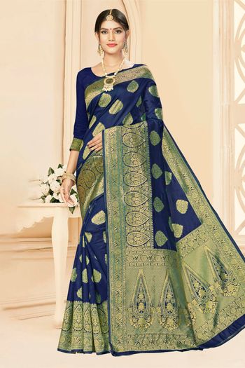 Banarasi Silk Woven Work Casual Wear Saree SR03231764