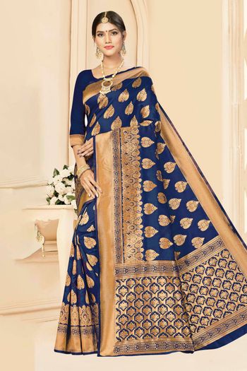 Banarasi Silk Woven Work Casual Wear Saree SR03231765