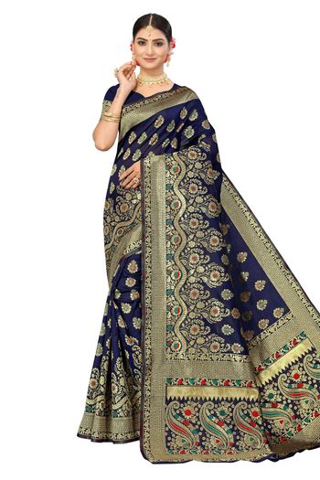 Banarasi Silk Woven Work Casual Wear Saree SR03231793