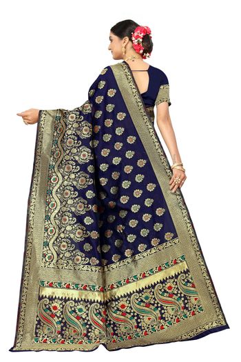 Banarasi Silk Woven Work Casual Wear Saree SR03231793