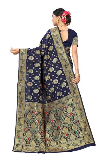 Banarasi Silk Woven Work Casual Wear Saree SR03231811