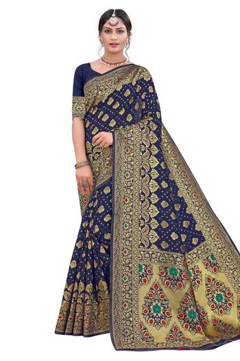 Banarasi Silk Woven Work Casual Wear Saree SR03231816