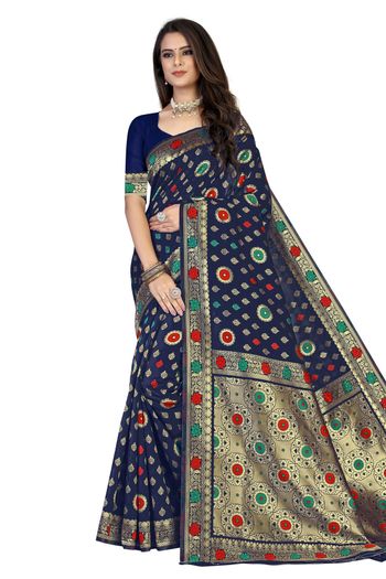 Banarasi Silk Woven Work Casual Wear Saree SR03231828