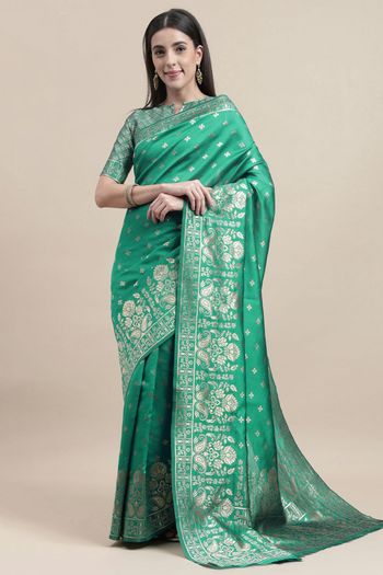 Banarasi Silk Woven Work Casual Wear Saree SR03231725