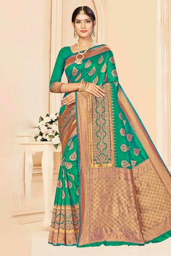 Banarasi Silk Woven Work Casual Wear Saree SR03231761