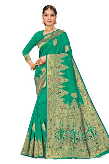 Banarasi Silk Woven Work Casual Wear Saree SR03231767