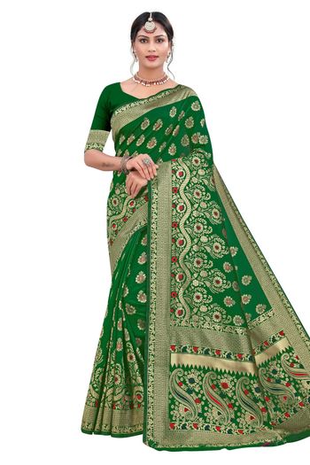 Banarasi Silk Woven Work Casual Wear Saree SR03231794