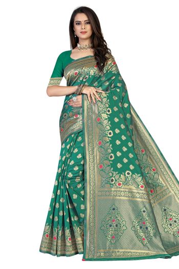 Banarasi Silk Woven Work Casual Wear Saree SR03231825