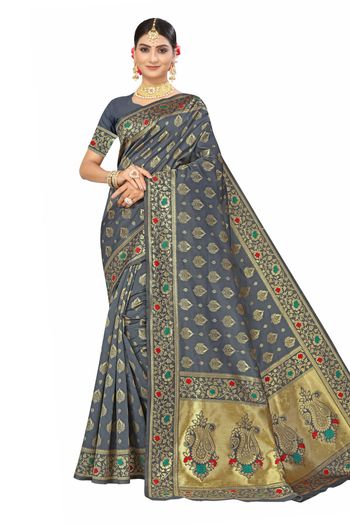 Banarasi Silk Woven Work Casual Wear Saree SR03231801