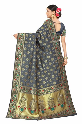 Banarasi Silk Woven Work Casual Wear Saree SR03231801