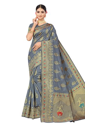 Banarasi Silk Woven Work Casual Wear Saree SR03231802