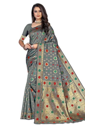 Banarasi Silk Woven Work Casual Wear Saree SR03231831