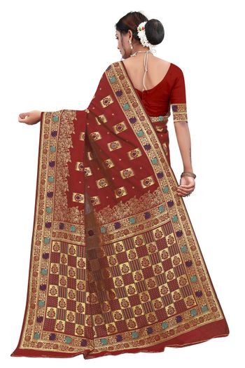 Banarasi Silk Woven Work Casual Wear Saree SR03231810