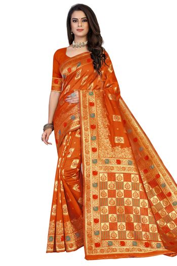 Banarasi Silk Woven Work Casual Wear Saree SR03231805