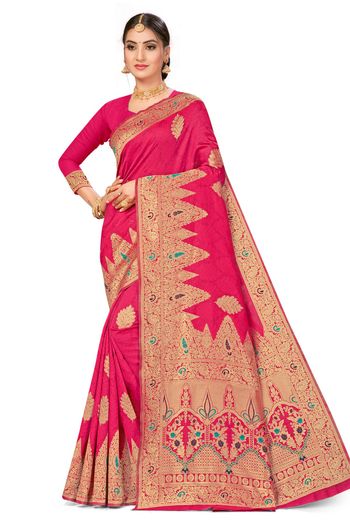 Banarasi Silk Woven Work Casual Wear Saree SR03231768
