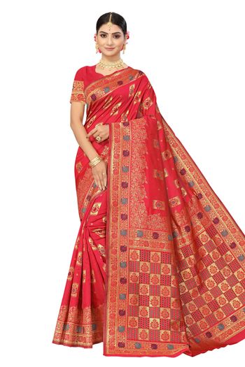 Banarasi Silk Woven Work Casual Wear Saree SR03231807