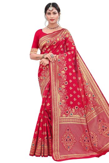 Banarasi Silk Woven Work Casual Wear Saree SR03231820