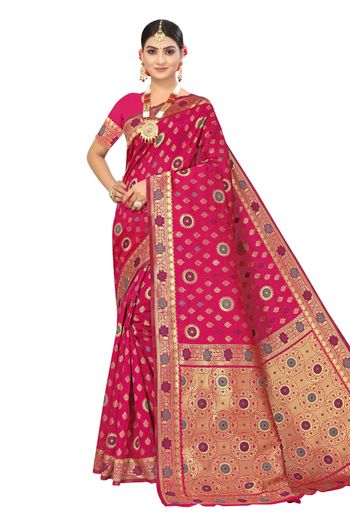 Banarasi Silk Woven Work Casual Wear Saree SR03231826