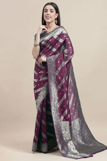 Banarasi Silk Woven Work Casual Wear Saree SR03231733