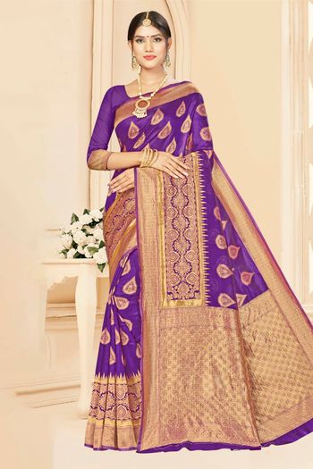 Banarasi Silk Woven Work Casual Wear Saree SR03231763