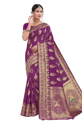 Banarasi Silk Woven Work Casual Wear Saree SR03231804