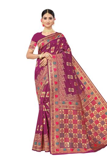 Banarasi Silk Woven Work Casual Wear Saree SR03231808