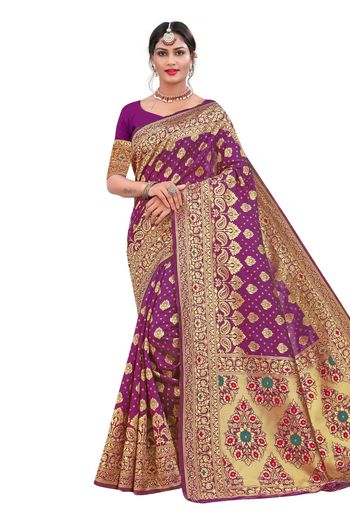 Banarasi Silk Woven Work Casual Wear Saree SR03231819