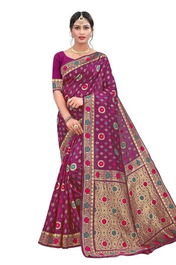 Banarasi Silk Woven Work Casual Wear Saree SR03231830